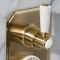Milano Elizabeth - Traditional Concealed Thermostatic Twin Diverter Shower Valve - Brushed Brass