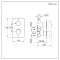 Milano Otto - Modern 2 Outlet Thermostatic Twin Diverter Shower Valve - Choice of Finish