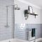 Milano Elizabeth - Traditional Dual Control Exposed Thermostatic Shower Valve - Chrome and White