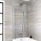 Milano Blade - Chrome Thermostatic Shower with Shower Head, Hand Shower and Bath Filler (3 Outlet)