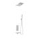 Milano Blade - Chrome Thermostatic Shower with Shower Head, Hand Shower and Bath Filler (3 Outlet)
