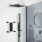 Milano Preto - Square 300mm Shower Head - Black