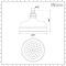 Milano Elizabeth - 155mm Traditional Apron Shower Head - Chrome