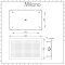 Milano - Modern Large 800mm x 500mm Shower Head - Choice of Finish