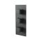 Milano Preto - Black Thermostatic Shower with Shower Head and Riser Rail with Hand Shower (2 Outlet)
