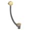 Milano Lyra - Thermostatic Shower with Overflow Bath Filler and Riser Rail with Hand Shower (2 Outlet) - Brushed Brass