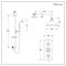 Milano Elizabeth - Chrome and Black Traditional Thermostatic Shower with Riser Rail and Shower Head (2 Outlet)