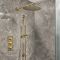 Milano Otto - Modern Thermostatic Shower with Triple Valve, Wall Mounted Shower Head and Riser Rail Kit - Choice of Finish (2 Outlets)