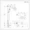 Milano Elizabeth - Chrome and White Traditional Triple Exposed Thermostatic Shower with Grand Rigid Riser Rail and Wall Spout (3 Outlet)