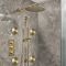Milano Otto - Modern Thermostatic Shower with Wall Mounted Shower Head, Body Jets and Riser Rail Kit - Choice of Finish (3 Outlets)