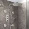 Milano Otto - Modern Thermostatic Shower with Wall Mounted Shower Head, Body Jets and Riser Rail Kit - Choice of Finish (3 Outlets)