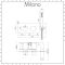 Milano Arvo - Modern Square Twin Diverter Thermostatic Shower Valve with Hand Shower - Chrome