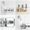 Milano Elizabeth - Chrome and White Traditional Thermostatic Shower with Diverter, Hand Shower and Bath Spout (2 Outlet)