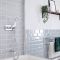Milano Elizabeth - Chrome and White Traditional Thermostatic Shower with Diverter, Hand Shower and Bath Spout (2 Outlet)