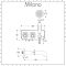Milano Elizabeth - Chrome and White Traditional Thermostatic Shower with Diverter, Hand Shower and Bath Spout (2 Outlet)
