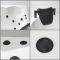 Milano Breeze - Whirlpool Corner Spa Bath - 1400mm x 1400mm - Black