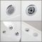 Milano Breeze - Whirlpool Double Ended Spa Bath - 1700mm x 800mm - Chrome