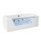 Milano Breeze - Whirlpool Double Ended Spa Bath - 1700mm x 800mm - Chrome
