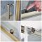 Milano Monet - Antique Brass Sliding Shower Door - Choice of Sizes and Side Panel
