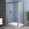 Milano Eris - Brushed Copper Sliding Shower Door - Choice of Sizes and Side Panel