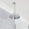 Milano Elizabeth - Chrome and Black Traditional Thermostatic Shower with Diverter, Ceiling Mounted Shower Head, Hand Shower and Body Jets (3 Outlet)