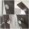 Milano Barton - Modern Shower Tower Panel with Shower Head, Hand Shower and Body Jets - Anthracite