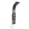 Milano Barton - Modern Shower Tower Panel with Shower Head, Hand Shower and Body Jets - Anthracite