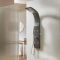 Milano Barton - Modern Shower Tower Panel with Shower Head, Hand Shower and Body Jets - Anthracite