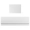 Milano Elswick - 1400mm x 700mm Modern Square Single Ended Standard Bath - Choice of Panels