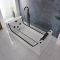 Milano Breeze - Whirlpool Single Ended Spa Bath - 1800mm x 800mm - Black