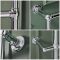 Milano Derwent - Traditional Minimalist Chrome Electric Heated Towel Rail - 966mm x 673mm