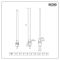 Milano Derwent - Traditional Minimalist Chrome Electric Heated Towel Rail - 966mm x 673mm