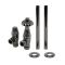 Milano Windsor - Antique Style Thermostatic Angled Radiator Valve and Pipe Set - Choice of Finish