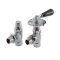 Milano - Traditional Angled Thermostatic Radiator Valves - Choice of Finish