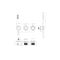Crosswater Module 3ONE6 - Thermostatic Shower Valve & 2 Handle Trimset with Handset (3 Outlet) - Choice of Finish