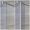 Milano Portland-Luna - Smoked Glass Open Walk-Through Chrome Shower Enclosure with Slate Tray - Choice of Size and Hinged Return Panel Option