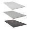 Milano Portland-Luna - Smoked Glass Open Walk-Through Chrome Shower Enclosure with Slate Tray - Choice of Size and Hinged Return Panel Option
