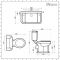 Milano Richmond - Traditional Close Coupled Toilet and Wall Hung Basin Set