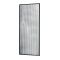 Milano Florence - Fluted Glass Black Framed Walk-In Shower Enclosure with Tray - Choice of Sizes