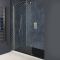 Milano Hunston - Brushed Nickel Walk-In Shower Enclosure with Slate Tray - Choice of Sizes