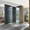 Milano Florence - Fluted Glass Chrome Framed Corner Walk-In Shower Enclosure with Tray - Choice of Sizes
