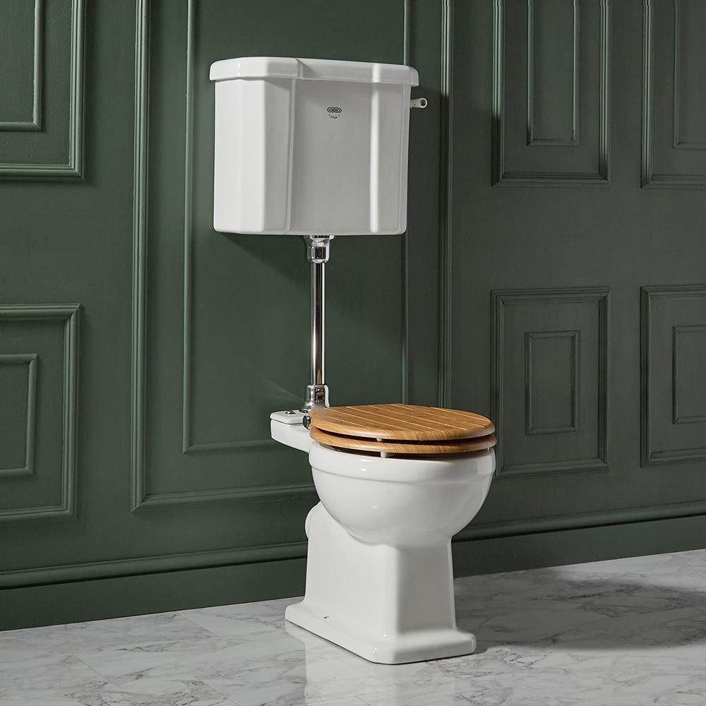 Milano Elizabeth - Traditional Low Level Toilet with Cistern and Soft Close Seat - Choice of Seat