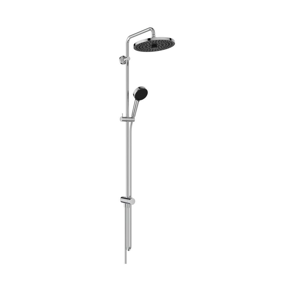Ideal Standard Ceratwist T25+ - Riser Rail Kit with with 2 spray Shower Head and Multi-Function Hand Shower - Choice of Finish