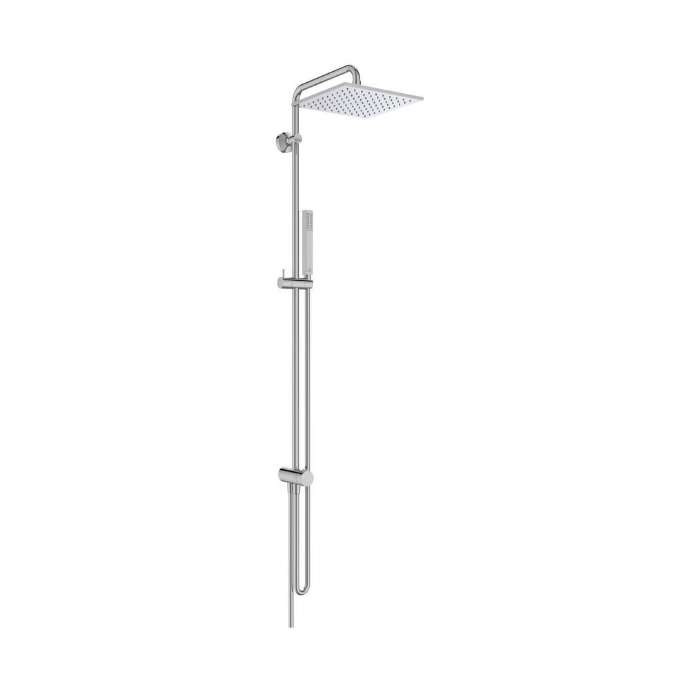 Ideal Standard Ceratwist T25 M - Riser Rail Kit with Square Shower Head and Hand Shower - Choice of Finish