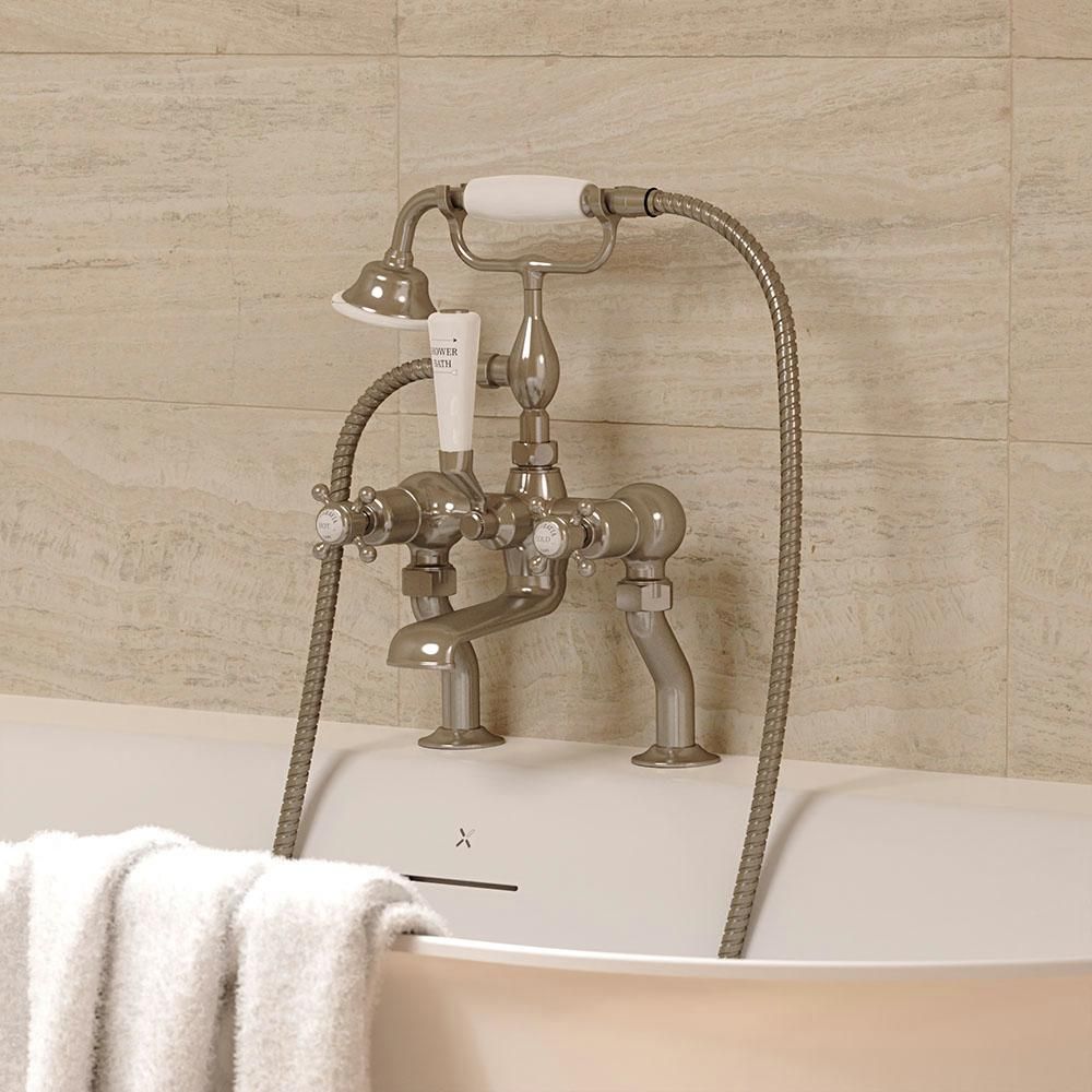 Crosswater Belgravia - Traditional Bath Shower Mixer - Choice of Finish & Handles