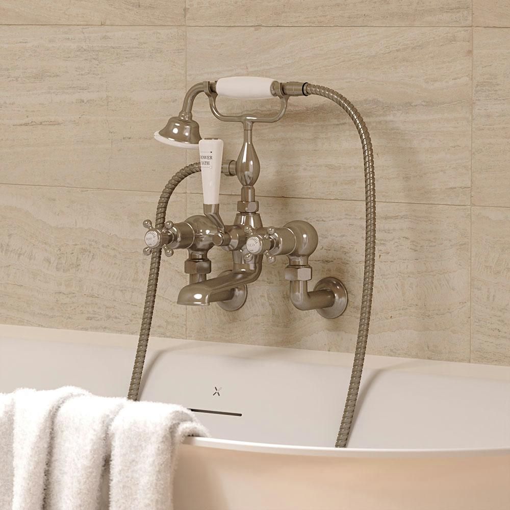 Crosswater Belgravia - Traditional Crosshead Bath Shower Mixer - Choice of Finish