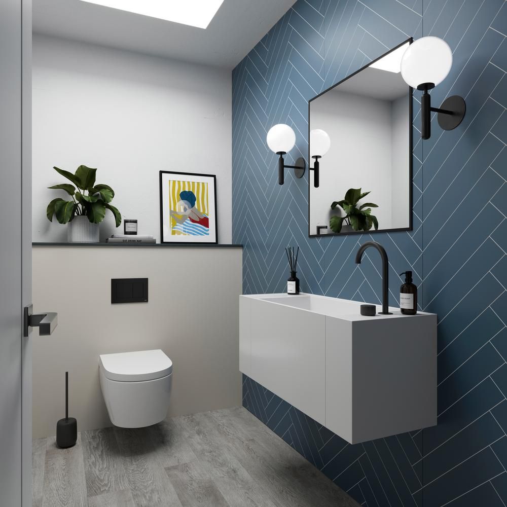 Showerwall The Tile Collection - Tile Effect Bathroom Wall Panel - 2400mm x 600mm – Choice of Finish