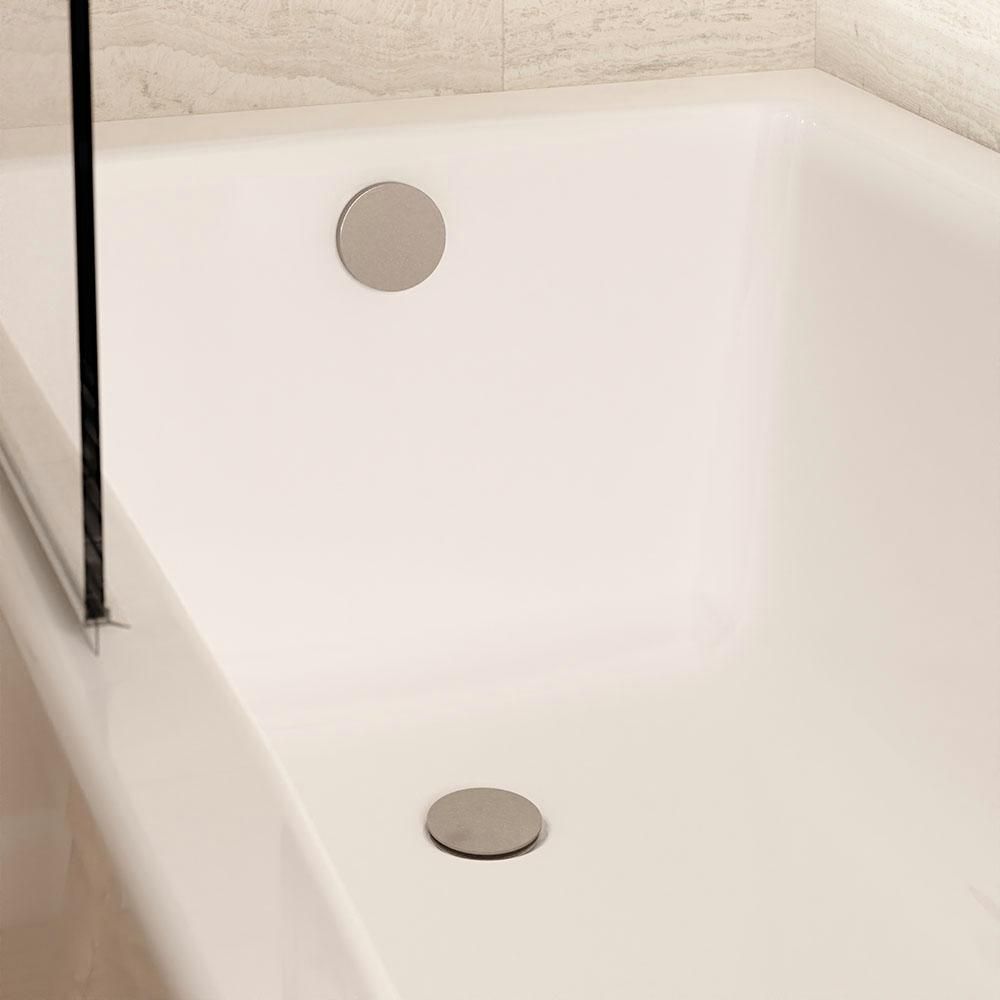 Crosswater - Push Button Bath Waste with Overflow - Choice of Finish