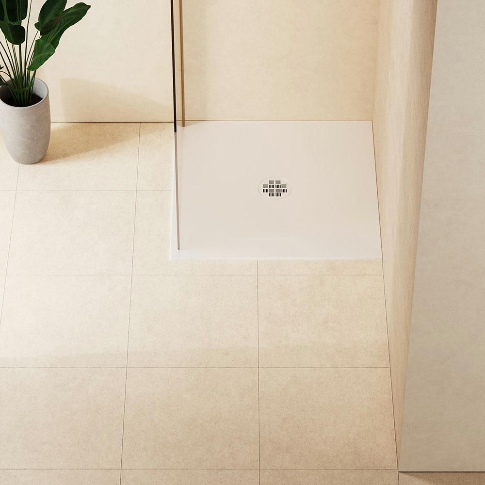 Crosswater Creo - Low Profile Square Shower Tray - Choice of Sizes - White