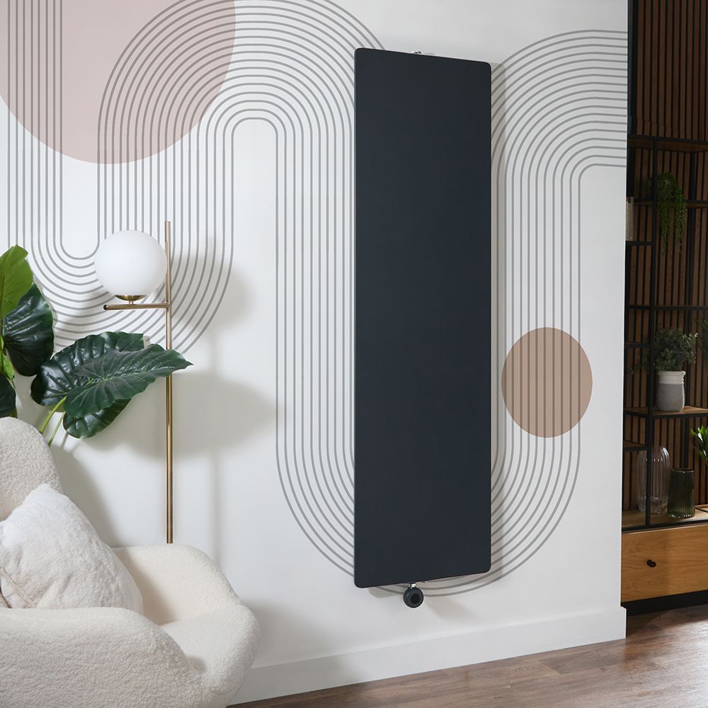 Milano Ria - Wi-Fi Electric 1800mm Flat Panel Vertical Designer Radiator - Choice of Size, Finish and Plug-In and Hardwired Options